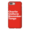 charlie uniform november tango iPhone 8 Plus
