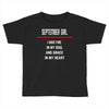 September Girl Toddler T-shirt