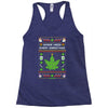 smoke weed every christmas Racerback Tank