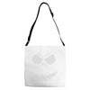 evil scary pumpkin face Adjustable Strap Totes
