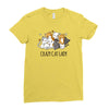 crazy cat lady Ladies Fitted T-Shirt