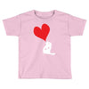 bird love heart animal graph note music party pop art gift Toddler T-shirt