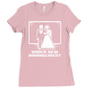 pixel wedding under new management Ladies Fitted T-Shirt