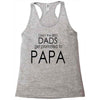 best dad get promoted to papa Racerback Tank