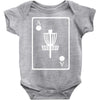 disc golf ace card target chains frisbee basket Baby Onesie