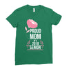 proud mom senior 2018 .. Ladies Fitted T-Shirt