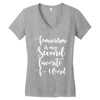 feminism is my second favorite f word Women's V-Neck T-Shirt