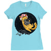 rebel cattack Ladies Fitted T-Shirt