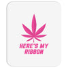 Support Breast Cancer Awareness With A Pink Cannabis Leaf Mousepad