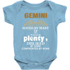 Gemini Hated By Many Wanted By Plenty Disliked By Some Confronted By N Baby Onesie