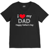 i love my dad V-Neck Tee