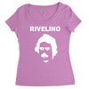 rivelino brazil 70s football world cup legend retro Women's Triblend Scoop T-shirt