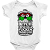 get a job, grouch! Baby Onesie