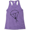 stick man skydiving Racerback Tank