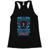 Never Underestimate the Strength of a Thyroid Cancer Warrior Racerback Tank