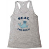 seal the deal Racerback Tank