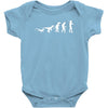 icke evolution t shirt   funny Baby Bodysuit