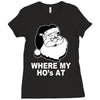 santa claus where my house at Ladies Fitted T-Shirt