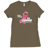 My Wife Is A Survivor Ladies Fitted T-Shirt