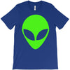 uomo alieno ufo stampa verde fluo divertente mitiche T-Shirt