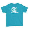 born to cycle forced to work Youth Tee