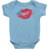 American Flag Lips Baby Onesie