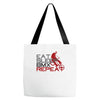eat sleep bmx repeat Tote Bags