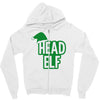 christmas head elf Zipper Hoodie