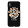 Braver Stronger Smarter Uterine Cancer Awareness iPhoneX