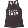library lady Racerback Tank