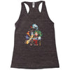 the burning joke Racerback Tank