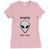 humans aren't real Ladies Fitted T-Shirt