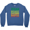 vegan because plant powered badiss was not an offical title Crewneck Sweatshirt