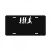 evolution of cricket white silhouette License Plate