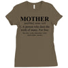 mother defined mothers day Ladies Fitted T-Shirt