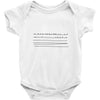 bird on a wire men's Baby Onesie