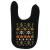 happy halloween ugly christmas sweater Baby Bibs