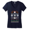 ugly christmas sweater Women's V-Neck T-Shirt