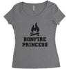 Bonfire Princess Women's Triblend Scoop T-shirt