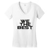 whe the best Women's V-Neck T-Shirt