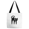 cat black Tote Bags