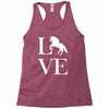 horse love Racerback Tank