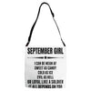 Super September Girl Adjustable Strap Totes