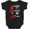 merc with a mouth Baby Bodysuit