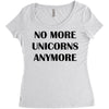 no more unicorns anymore Women's Triblend Scoop T-shirt