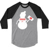 snowman   jake paul   red 3/4 Sleeve Shirt