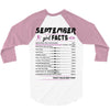 September Girl Facts Libra 3/4 Sleeve Shirt