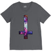 inverted galaxy cross funny  religion banter space fashion new V-Neck Tee