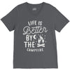 life is better by the camp fire V-Neck Tee