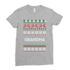 ugly christmas grandma Ladies Fitted T-Shirt